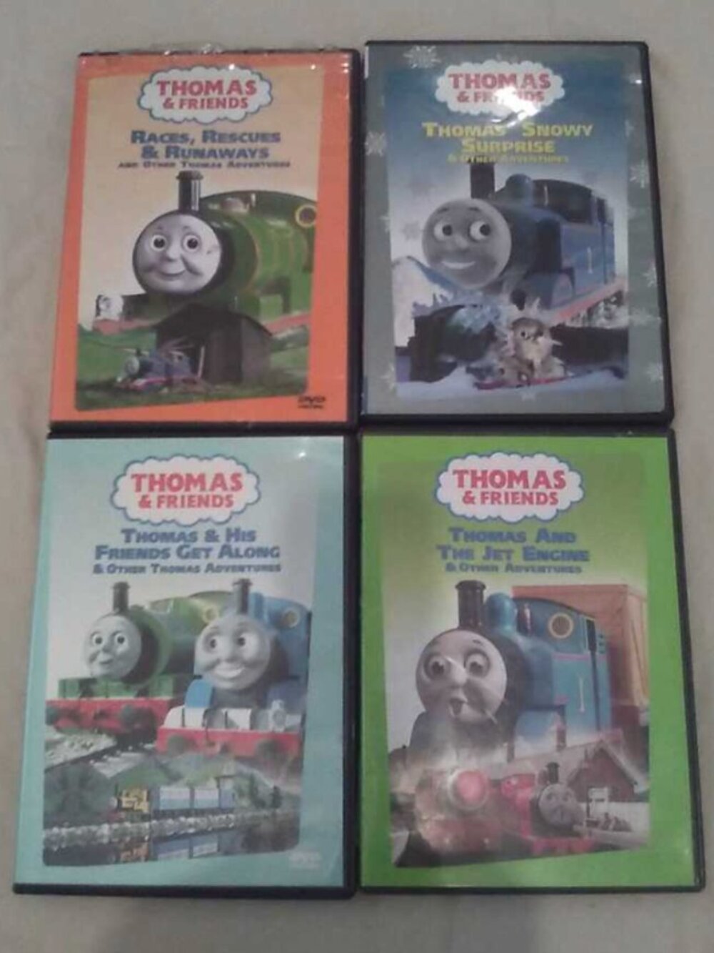 4x Thomas & Friends DVD's
